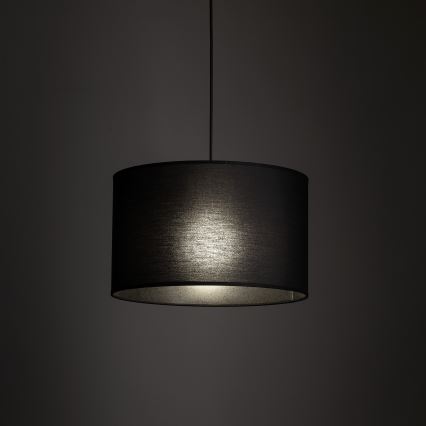Hanglamp aan een koord voor 1-fase railsysteem TRACER 1xE27/15W/230V diameter 38 cm zwart