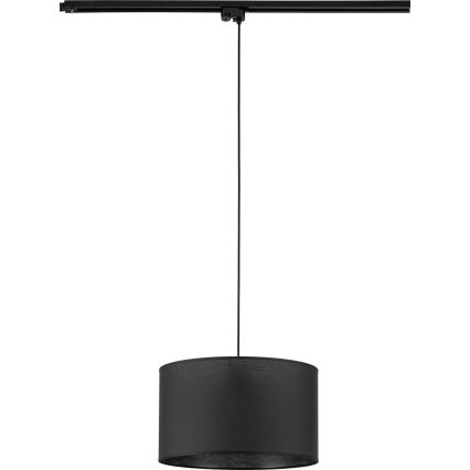 Hanglamp aan een koord voor 1-fase railsysteem TRACER 1xE27/15W/230V diameter 38 cm zwart