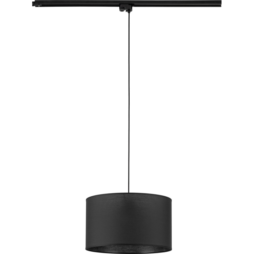 Hanglamp aan een koord voor 1-fase railsysteem TRACER 1xE27/15W/230V diameter 38 cm zwart