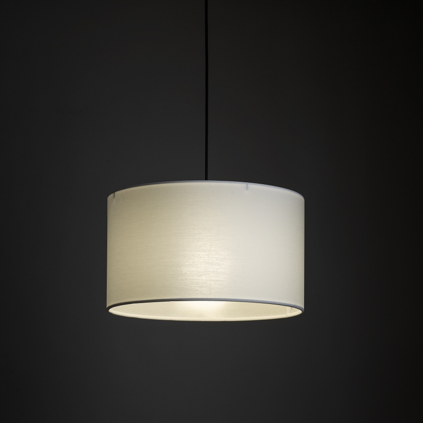 Hanglamp aan een koord voor 1-fase railsysteem TRACER 1xE27/15W/230V diameter 38 cm zwart/wit