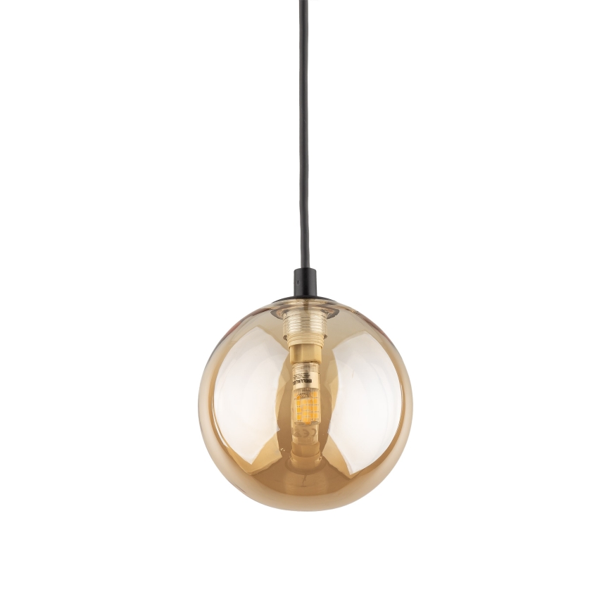Hanglamp aan een koord voor 1-fase railsysteem TRACER 1xG9/8W/230V zwart/gerookt bruin