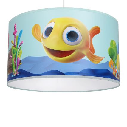 Hanglamp aan een koord voor Kinderen FISH 1xE27/60W/230V