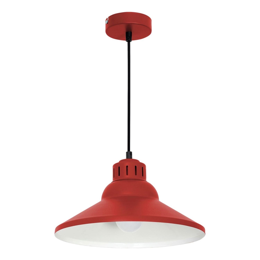 Hanglamp aan een koord WORKS 1xE27/15W/230V rood