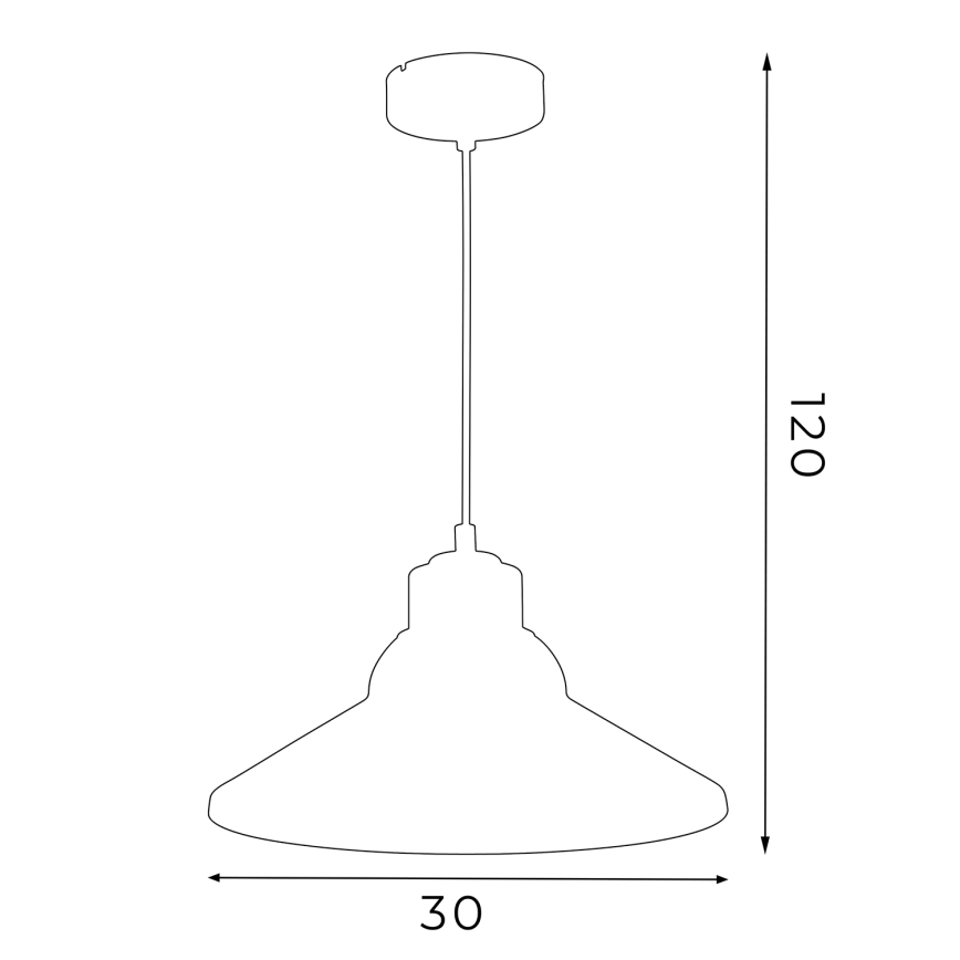 Hanglamp aan een koord WORKS 1xE27/15W/230V rood