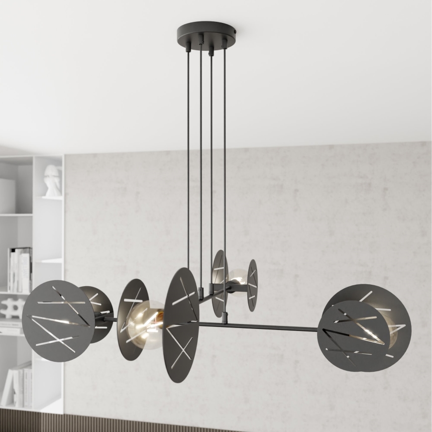 Hanglamp aan een koord XOTIC 4xE27/15W/230V zwart