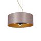 Hanglamp aan een koord ZIGGY 3xE27/60W/230V roze/goud