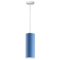 Hanglamp aan een koord ZIK 1xE27/40W/230V blauw
