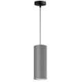 Hanglamp aan een koord ZIK 1xE27/40W/230V d. 10 cm grijs