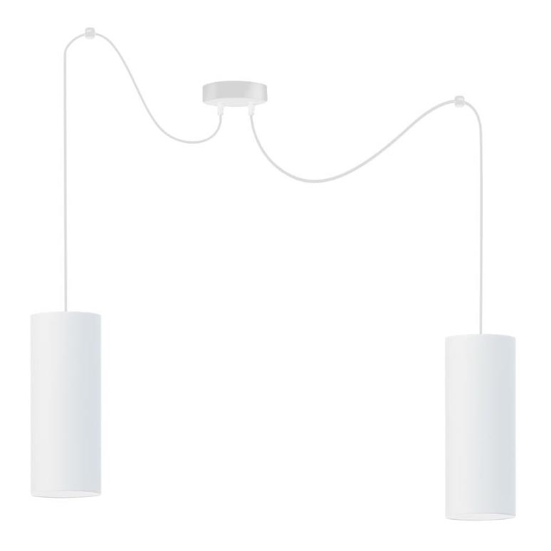 Hanglamp aan een koord ZIK 2xE27/40W/230V spin wit