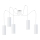 Hanglamp aan een koord ZIK 5xE27/40W/230V spin wit