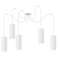 Hanglamp aan een koord ZIK 5xE27/40W/230V wit