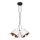 Hanglamp aan een koord ZOMA 3xE27/60W/260V wit/koper