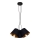 Hanglamp aan een koord ZOMA 3xE27/60W/260V zwart/koper