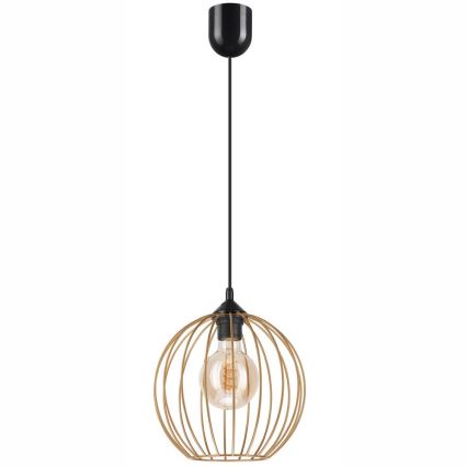 Hanglamp aan een koord ZOYA 1xE27/60W/230V messing