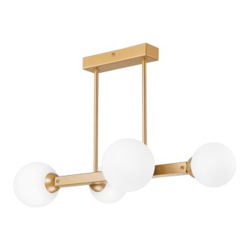 Hanglamp aan een paal ASTRO 4xG9/5W/230V goud