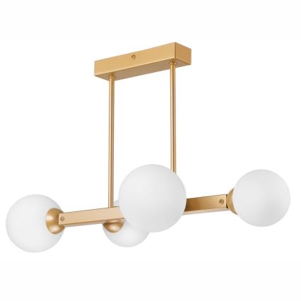Hanglamp aan een paal ASTRO 4xG9/5W/230V goud