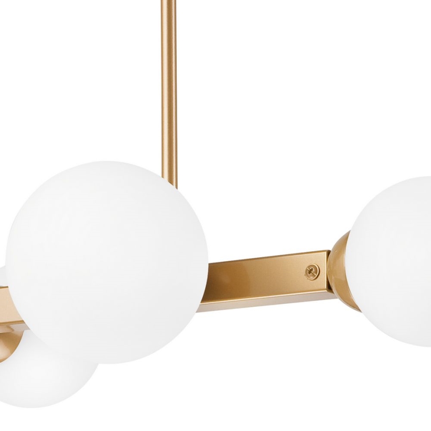 Hanglamp aan een paal ASTRO 4xG9/5W/230V goud
