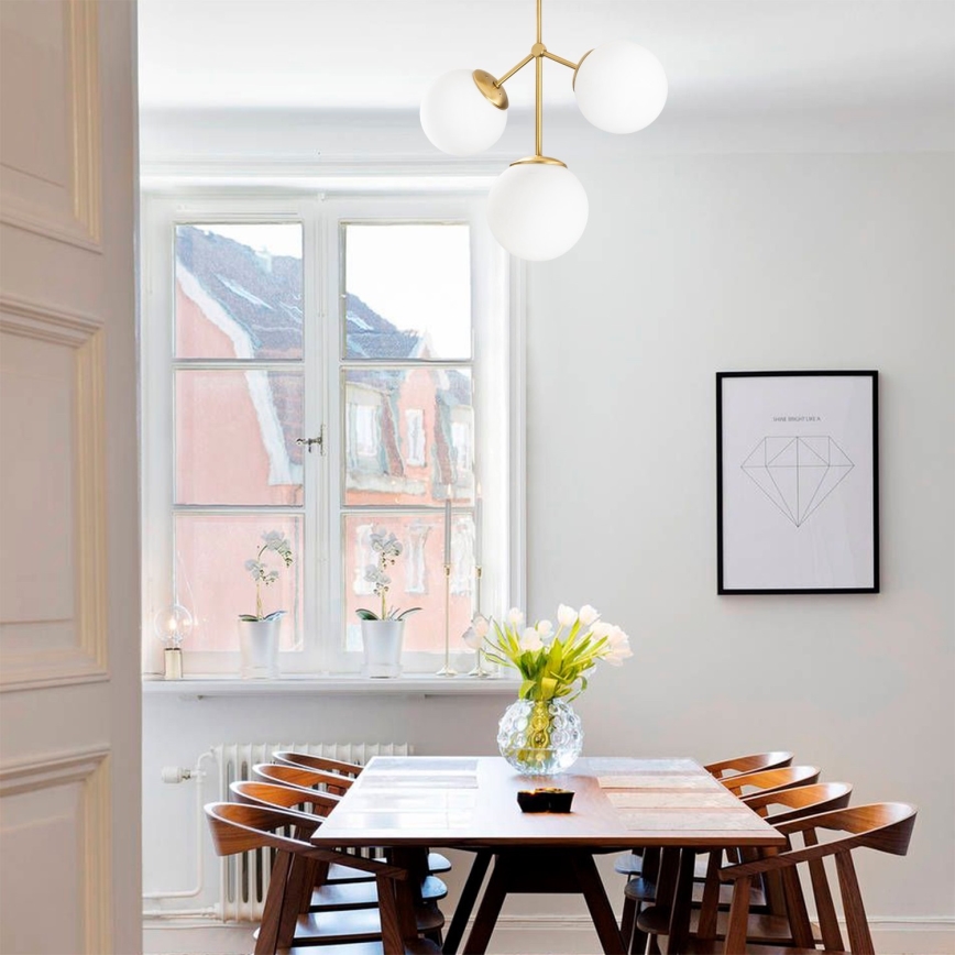 Hanglamp aan een paal DAMAR 3xE27/40W/230V