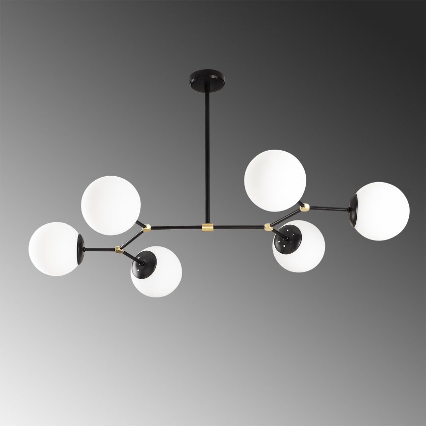 Hanglamp aan een paal DAMAR 6xE27/40W/230V