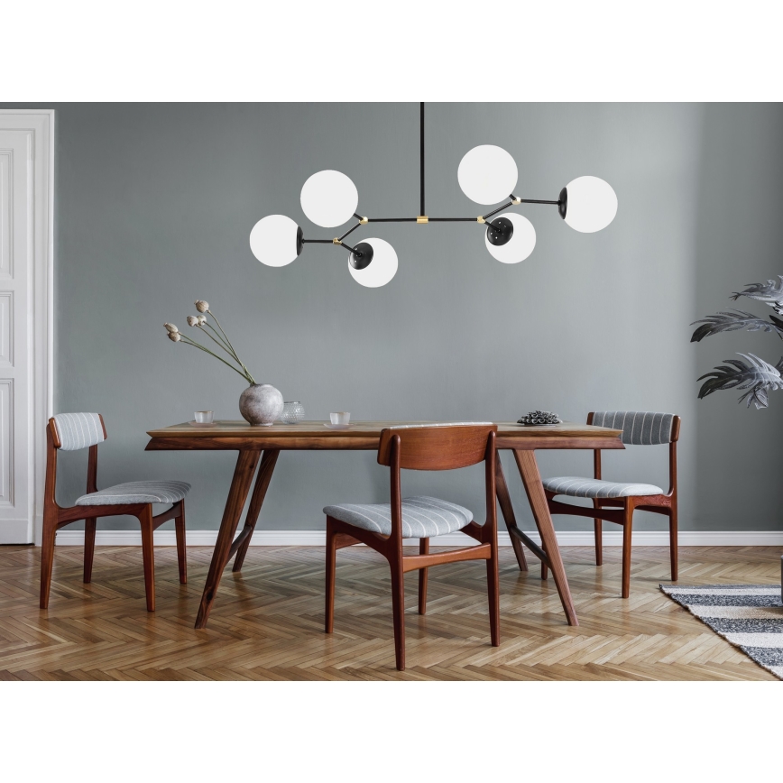 Hanglamp aan een paal DAMAR 6xE27/40W/230V