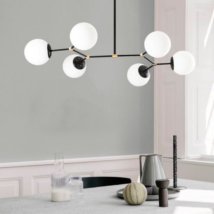 Hanglamp aan een paal DAMAR 6xE27/40W/230V