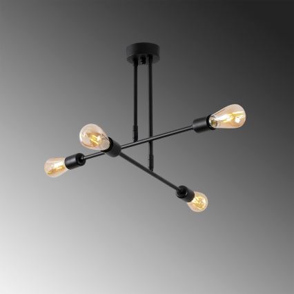 Hanglamp aan een paal FLOWER 4xE27/40W/230V