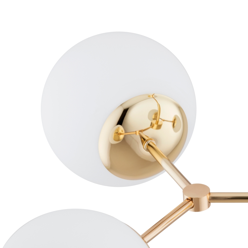 Hanglamp aan een paal FOTON  4xE14/40W/230V goud/wit
