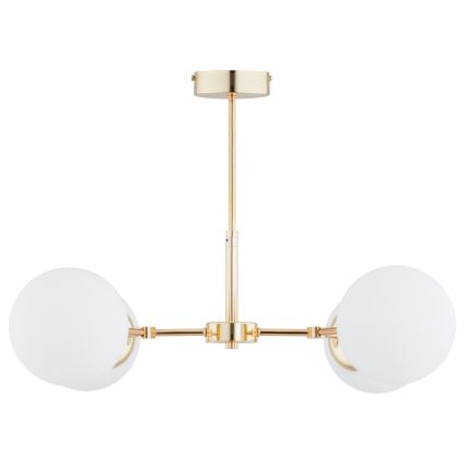 Hanglamp aan een paal FOTON  4xE14/40W/230V goud/wit