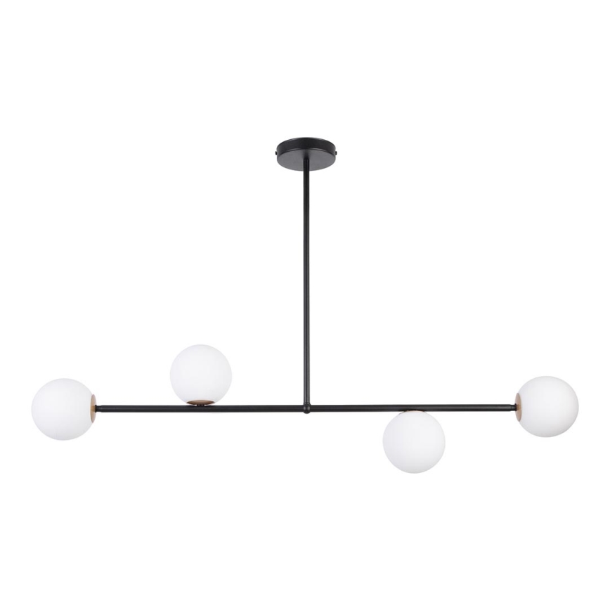 Hanglamp aan een paal GAMA 4xG9/12W/230V zwart