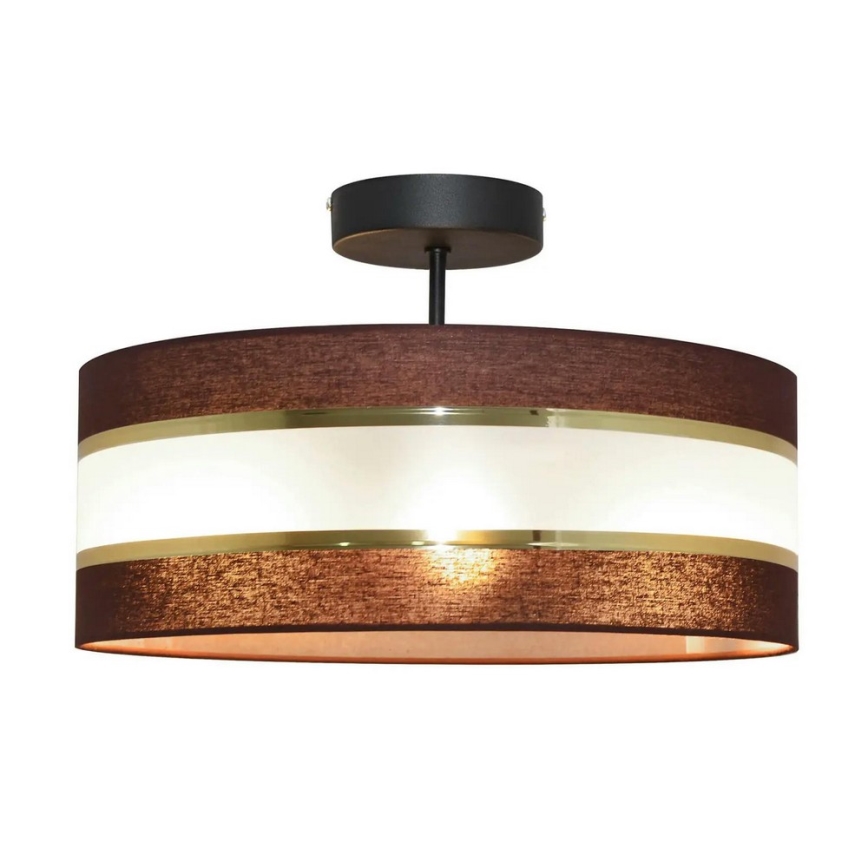 Hanglamp aan een paal HELEN 3xE27/15W/230V bruin/zwart/goud