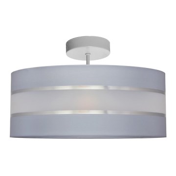 Hanglamp aan een paal HELEN 3xE27/15W/230V grijs/glanzend chroom