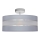 Hanglamp aan een paal HELEN 3xE27/15W/230V grijs/glanzend chroom
