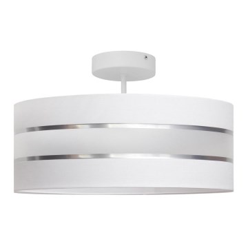 Hanglamp aan een paal HELEN 3xE27/15W/230V wit/glanzend chroom