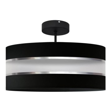 Hanglamp aan een paal HELEN 3xE27/15W/230V zwart/glanzend chroom