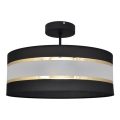 Hanglamp aan een paal HELEN 3xE27/15W/230V zwart/goud