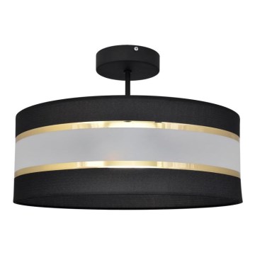 Hanglamp aan een paal HELEN 3xE27/15W/230V zwart/goud