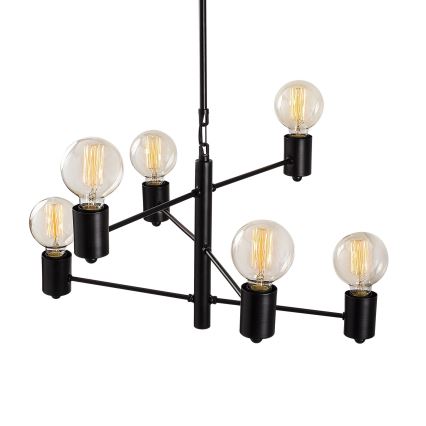 Hanglamp aan een paal HEXA 6xE27/40W/230V