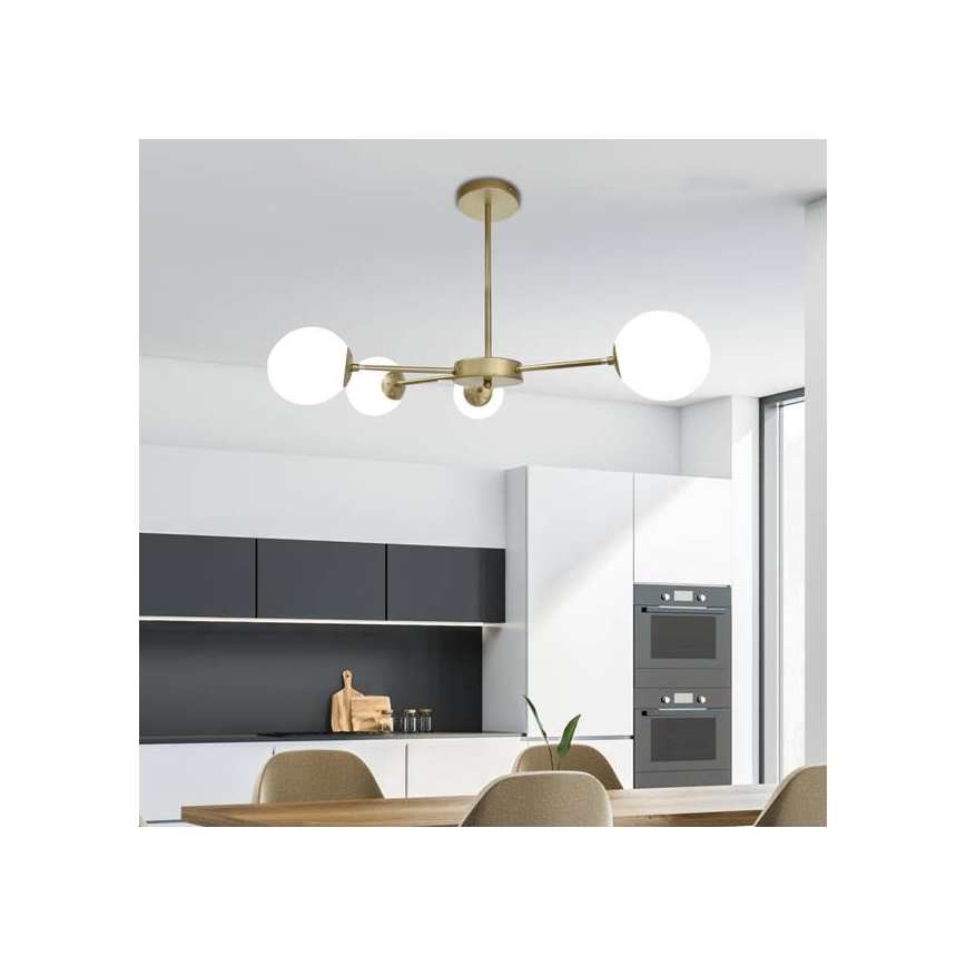 Hanglamp aan een paal MATI 4xG9/20W/230V goud