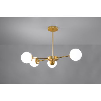 Hanglamp aan een paal MATI 4xG9/20W/230V goud