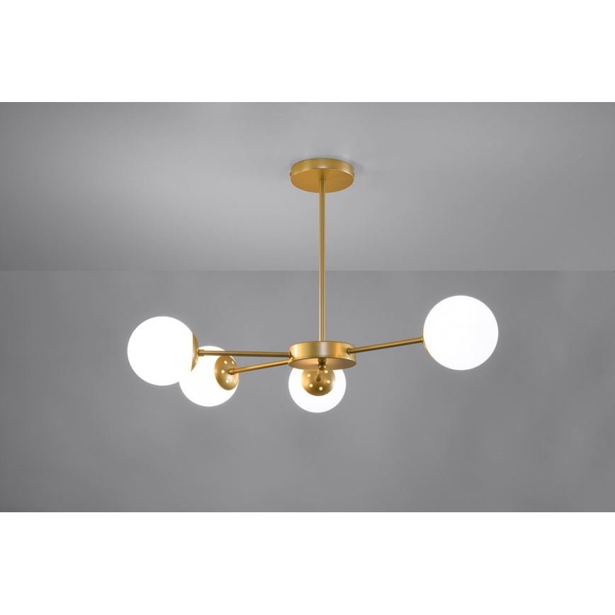 Hanglamp aan een paal MATI 4xG9/20W/230V goud