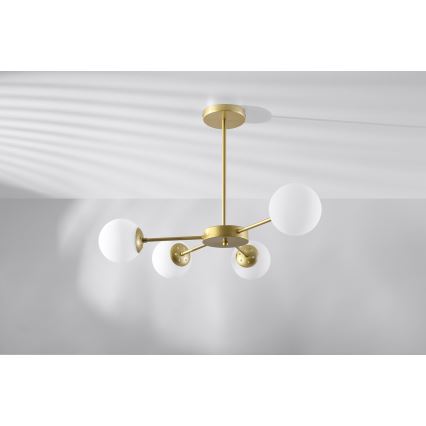 Hanglamp aan een paal MATI 4xG9/20W/230V goud