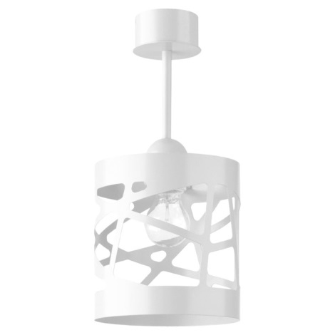Hanglamp aan een paal MODUL FREZ 1xE27/60W/230V d. 17,5 cm wit