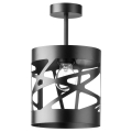 Hanglamp aan een paal MODUL FREZ 1xE27/60W/230V d. 17,5 cm zwart