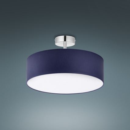 Hanglamp aan een paal RONDO 4xE27/15W/230V d. 40 cm blauw