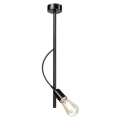 Hanglamp aan een paal TARO 1xE27/60W/230V zwart