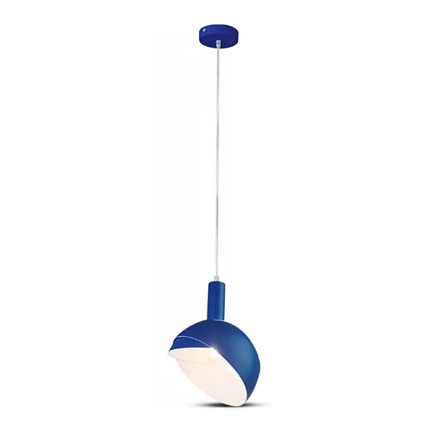 Hanglamp aan een touwtje 1xE14/60W/230V blauw