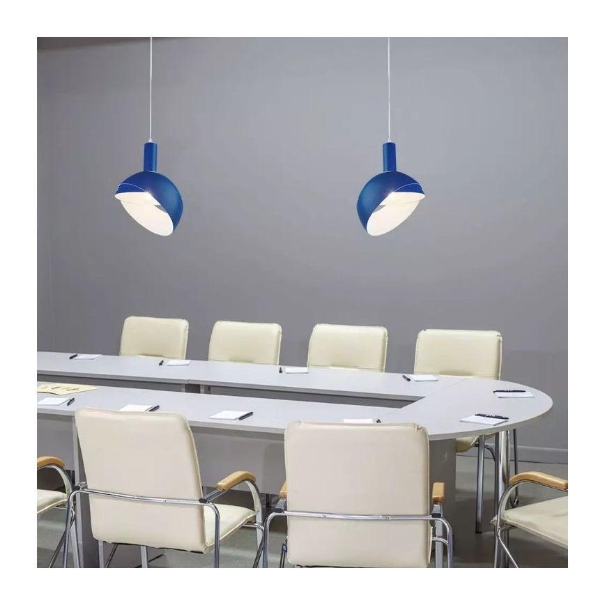 Hanglamp aan een touwtje 1xE14/60W/230V blauw