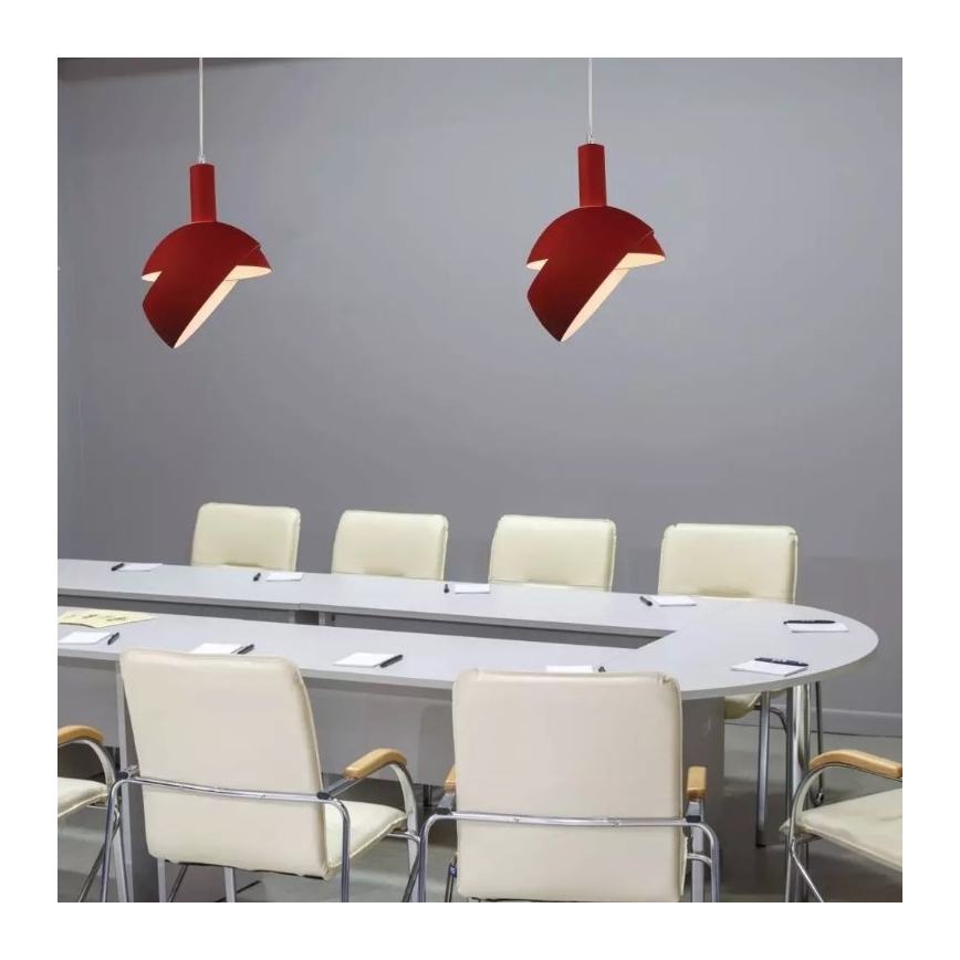 Hanglamp aan een touwtje 1xE14/60W/230V rood