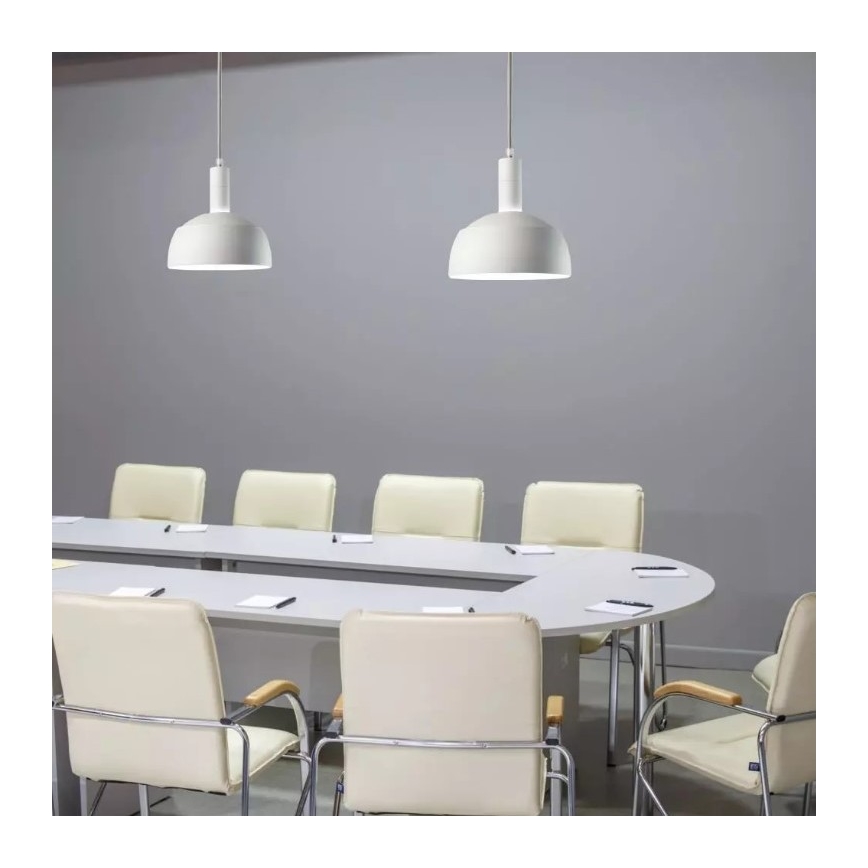 Hanglamp aan een touwtje 1xE14/60W/230V wit