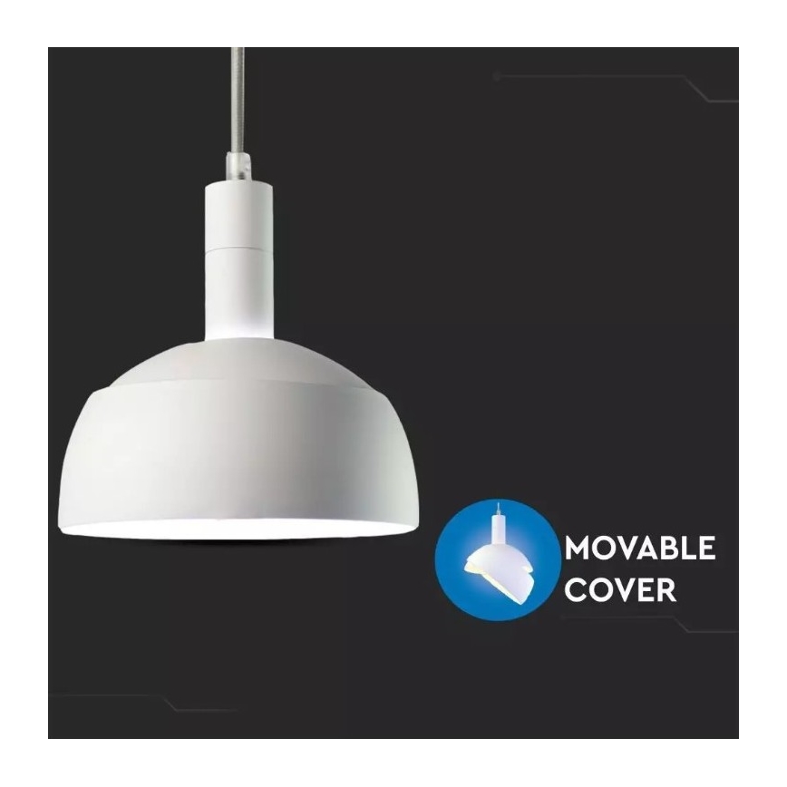 Hanglamp aan een touwtje 1xE14/60W/230V wit